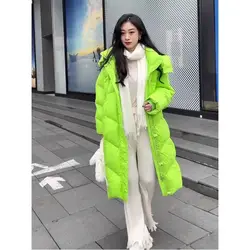 Cotton-padded Girls in The Long Winter New Thick Warm Niche Design Sense Small Bread Coat  2025 Pure Color Winter Clothes Women