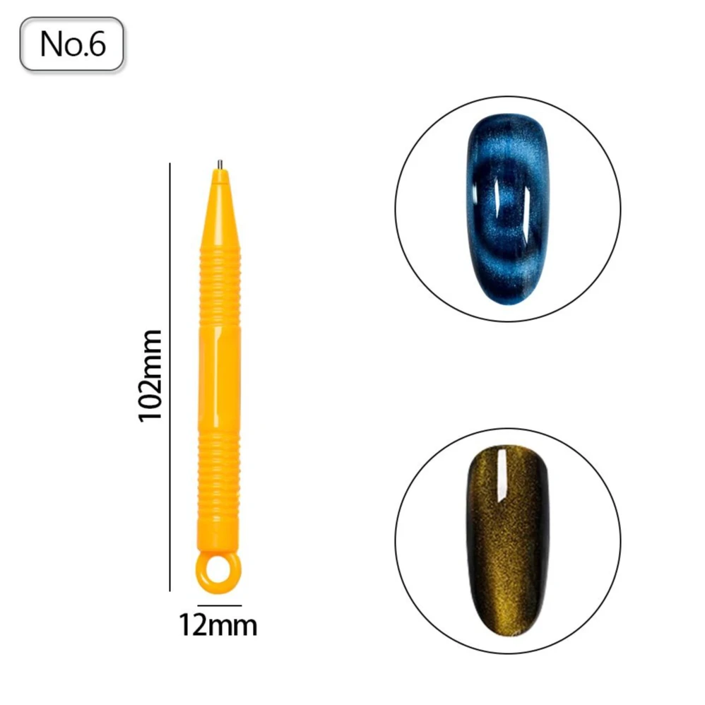 Cat Eye Magnetic Suction Stick Magnetic Effect Board Magnetic Nail Strong Stone Magnet Nail Stick for Cat Eye Powder