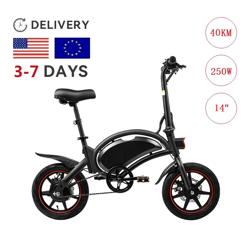 

DYU D3F European USA Warehouse Electric Bicycle 14 Inch Folding Portable Off-road Ebike