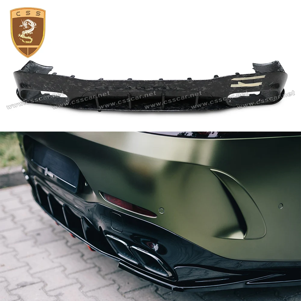 

Car Rear Bumper Lip Diffuser Spoiler Splitter For Benz AMG GT63S MT Style Carbon Fiber Bumper Diffuser Modification Bodykit