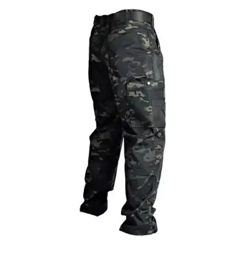 Slijtvaste werkbroek Man Rechte cargobroek met meerdere zakken Outdoor jogging tactische broek Lente herfst casual broek