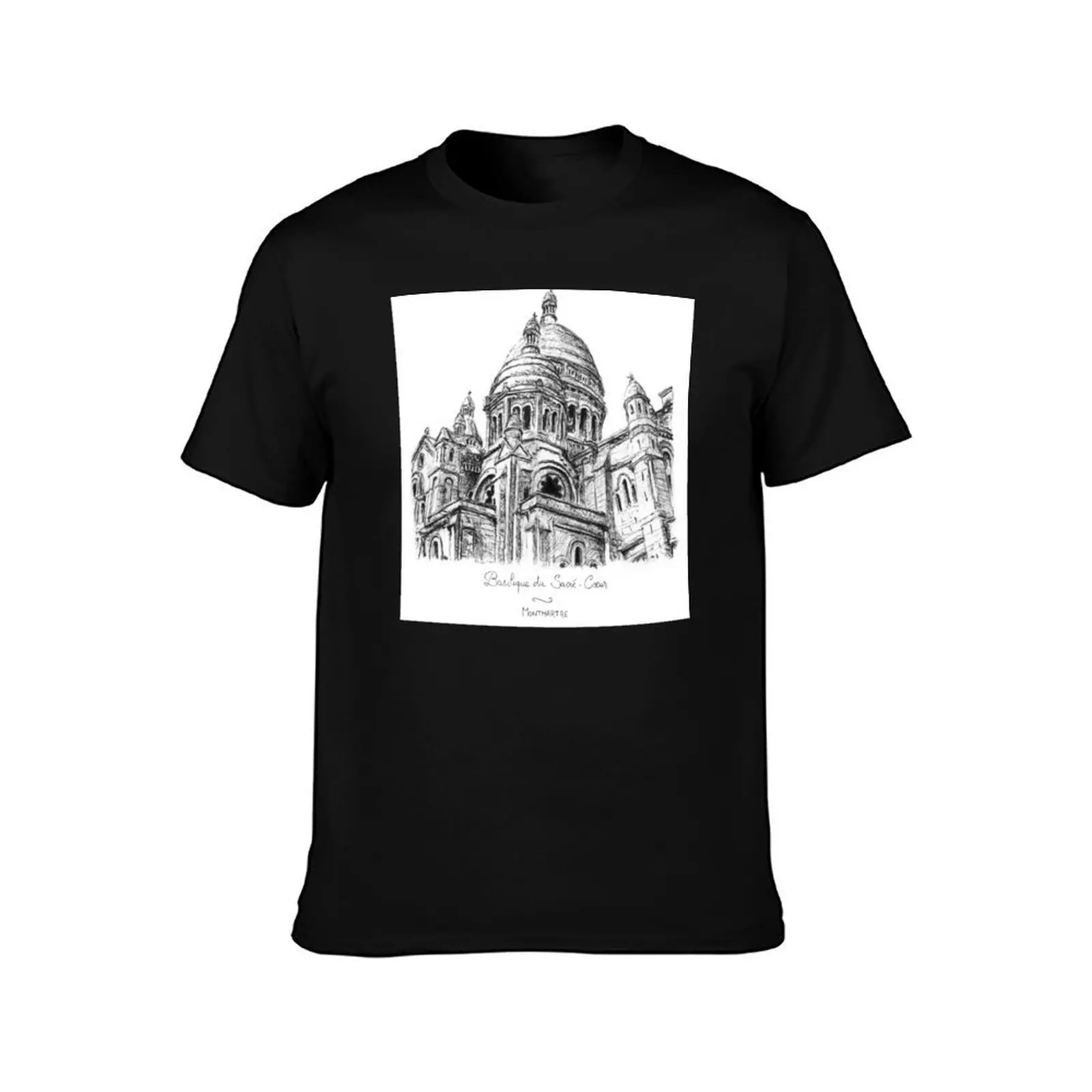 Sacré-Coeur - Montmartre T-Shirt Trendy Casual Short Sleeve Shirt T-Shirt