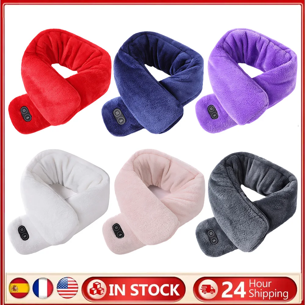 

3-х настроек температуры, зимний умный тепловой шарф, теплый шарф с электрическим подогревом, мягкая подушечка для шеи с электрическим подогревом для зимних рождественских подарков