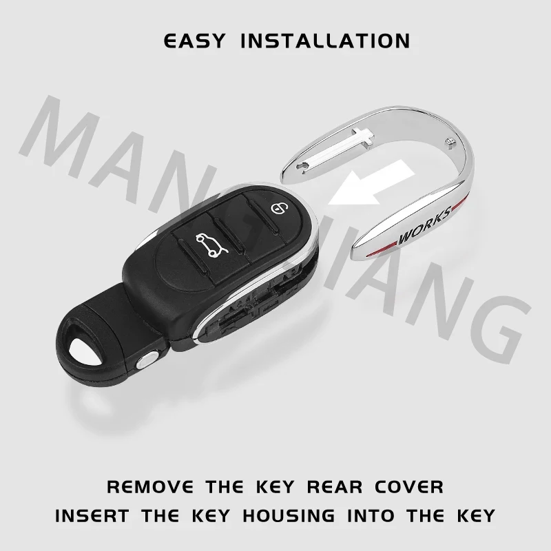 Metal Car Key Case Cover Protection Shell Remote Fob Holder For Mini Cooper F54 F55 F56 F57 F60 Clubman Countryman Accessories