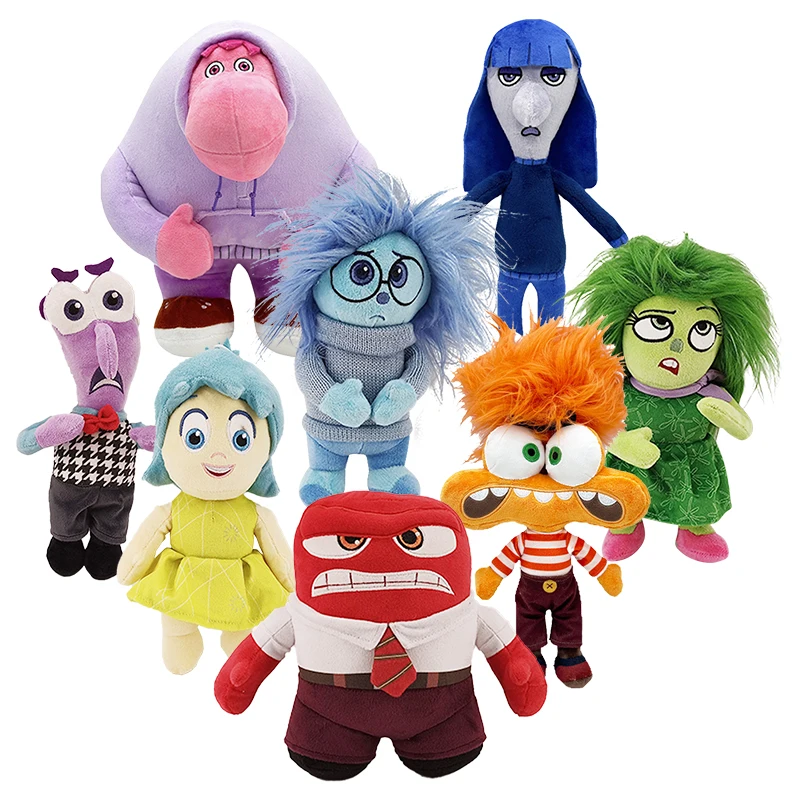 New Inside Out Movie Plush Doll Joy Sadness Anxiety Anger Disgust Fear Characters Stuffed Toys Festival Decoration Birthday Gift