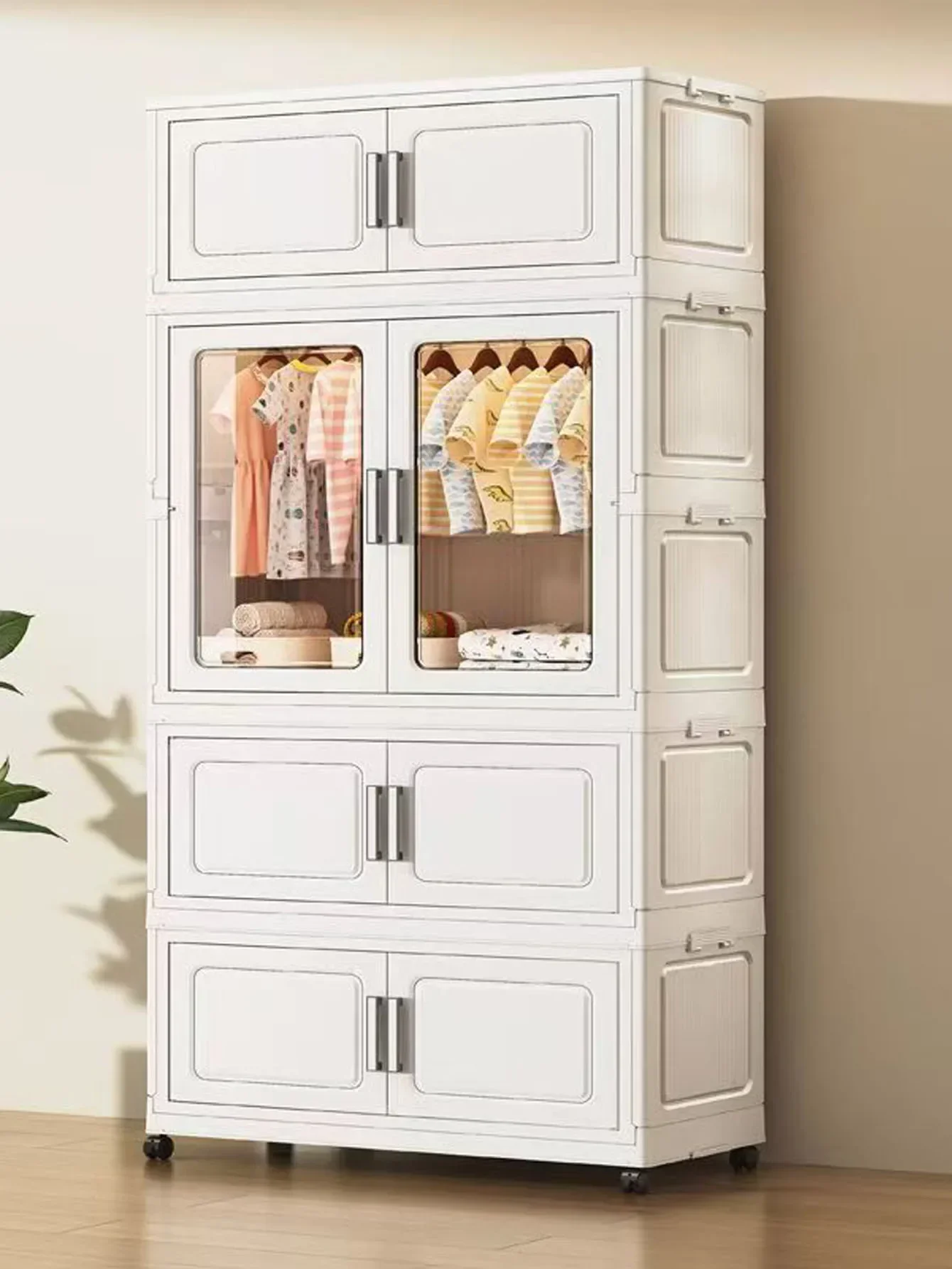 Compacte meerlaagse opvouwbare opbergkast - thuiskantoor keukenorganizer voor gebruik op meerdere scènes