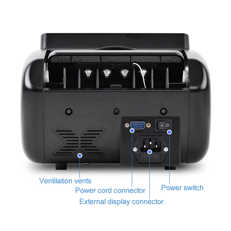 Banknote Detector Currency Counting Machine US Dollars Euros&Foreign Currencies Coin And Bill Counter for Business Cash Register view 4