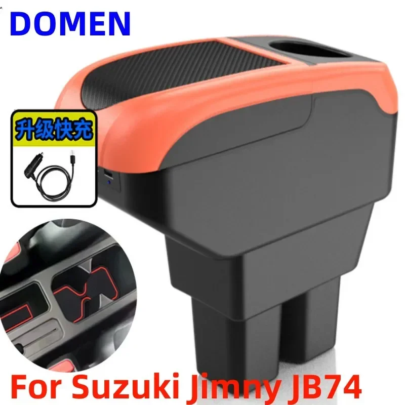 

NEW For Suzuki Jimny JB74 Car Armrest box Special modified interior accessories for the central armrest box USB 2017-2023