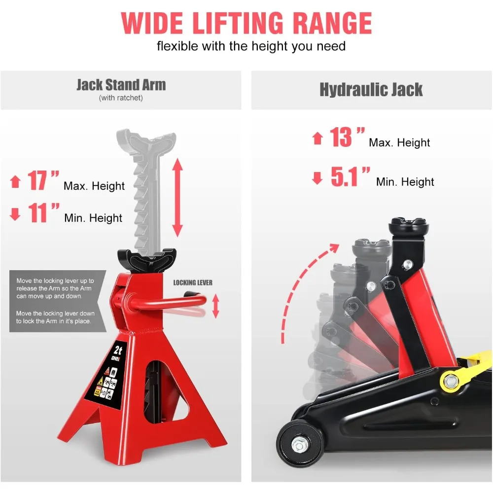2-Ton Hydraulic Car Jack Kit 3