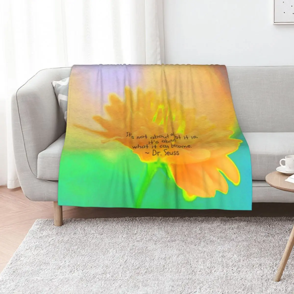 

What It Can Become Throw Blanket Warm Accent Blanket for Living Room Decoration