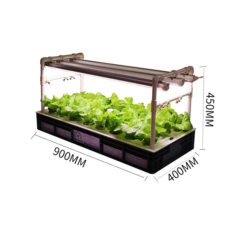 Intelligent vegetable grower Soilless hydroponic indoor with LED light 22-hole planting box