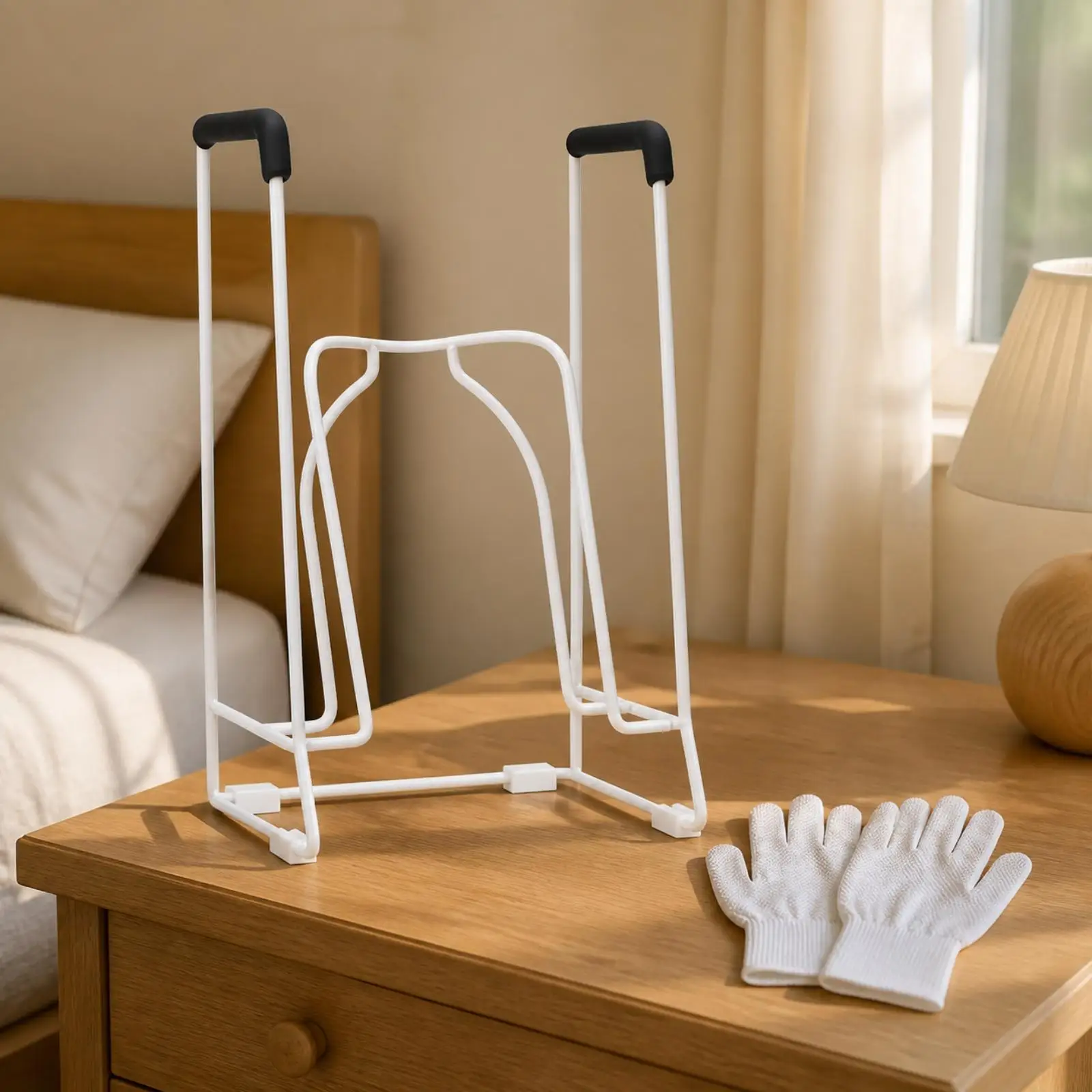 Ergonomic Sock Helper Device Put on Compression Stockings Without Leaning Foam Handle Support Tool for Elderly Home