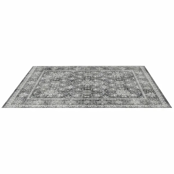 

Large Area Rug 8 x 10 ft Anti-Skid and Tear-Resistant Floor Mat Vintage Gray