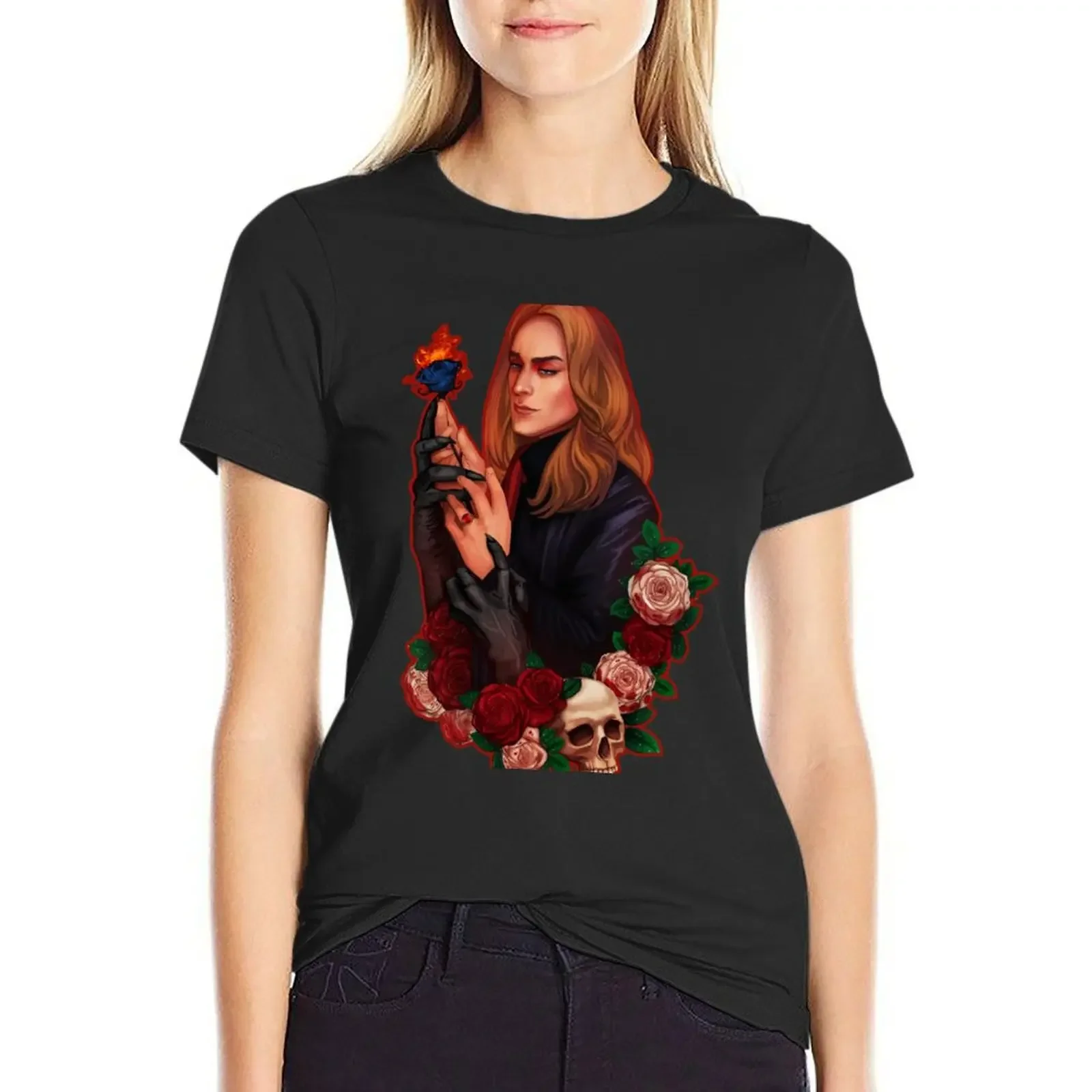 

The Antichrist T-Shirt summer top anime clothes aesthetic clothes shirts graphic tees Women t-shirts