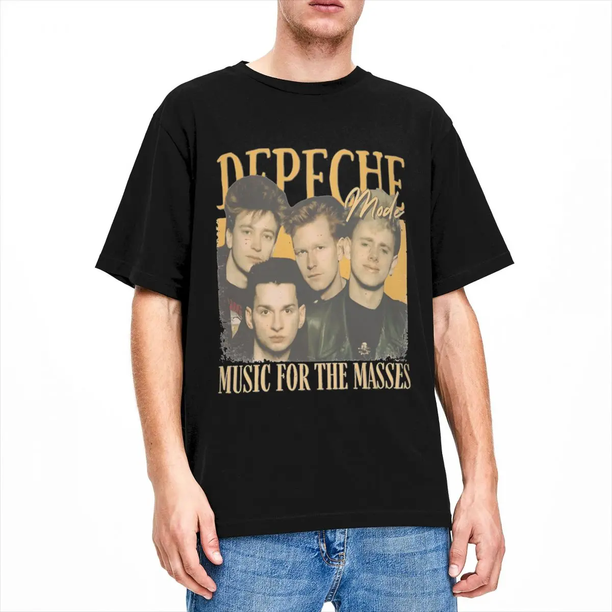 Men Women Shirt Depeche Cool Mode Band Vintage 100% Cotton Short Sleeve Retro Rock Music T Shirts O Neck Clothing New Arrival