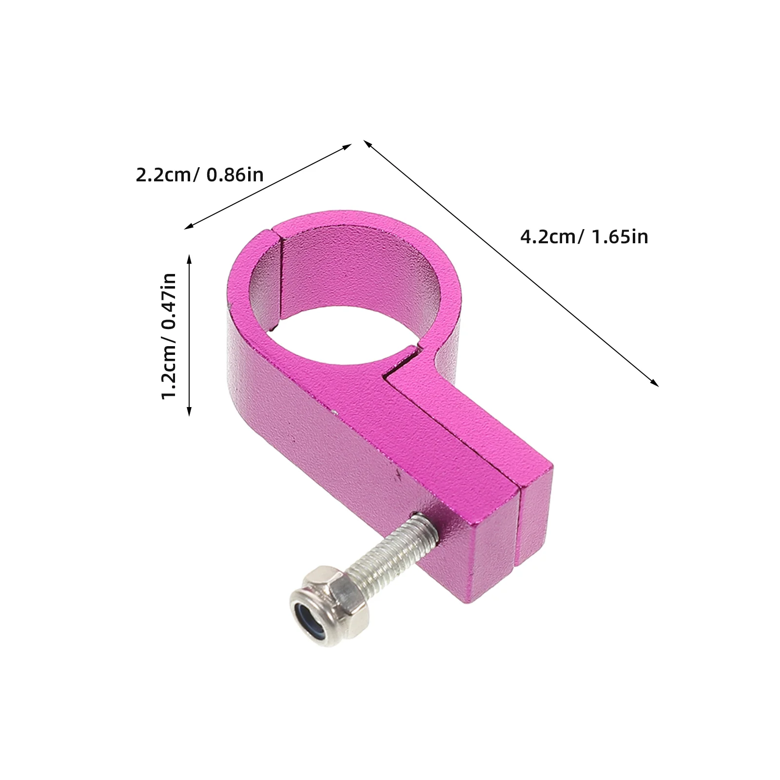 2 uds abrazadera de manguera Clips de sujeción abrazaderas de aleación de aluminio línea de combustible aceite acero inoxidable