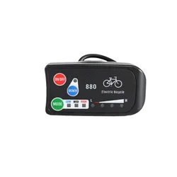 Bicycle Display 5Pin Waterproof Connector KT-LED880 Electric Bike 36V 48V LED Display Screen for KT Controller
