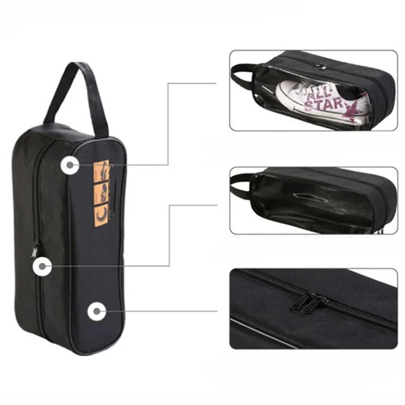 Portable Waterproof Travel Shoes Bag, Breathable Organizer, Gym Training, Yoga, Basketball, Football Shoes,