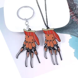 Horror Movie Nightmare on Elm Street Keychain Pendant Freddy Krueger Arm Keyring Character Cosplay Play Prop Men Women Jewelry
