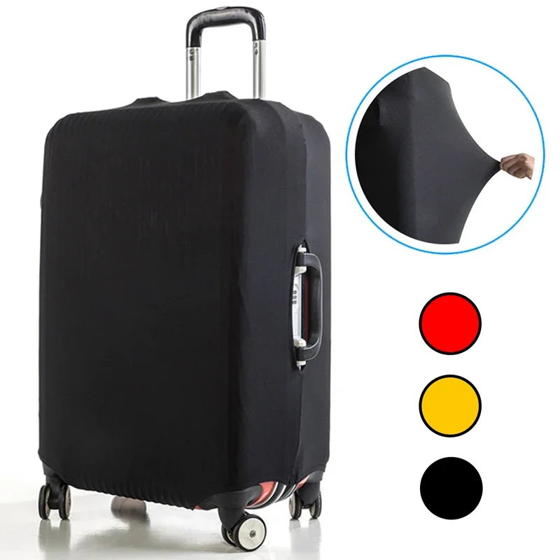 Travel Luggage Cover with Pull Rod Dust-Proof Thickened High Elastic Fabric Protective Cover for Luggage Box
