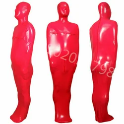 0.6mm Latex Sleeping Bag with Zipper on Back Chest and Crotch Rubber Bodybag Sleeps