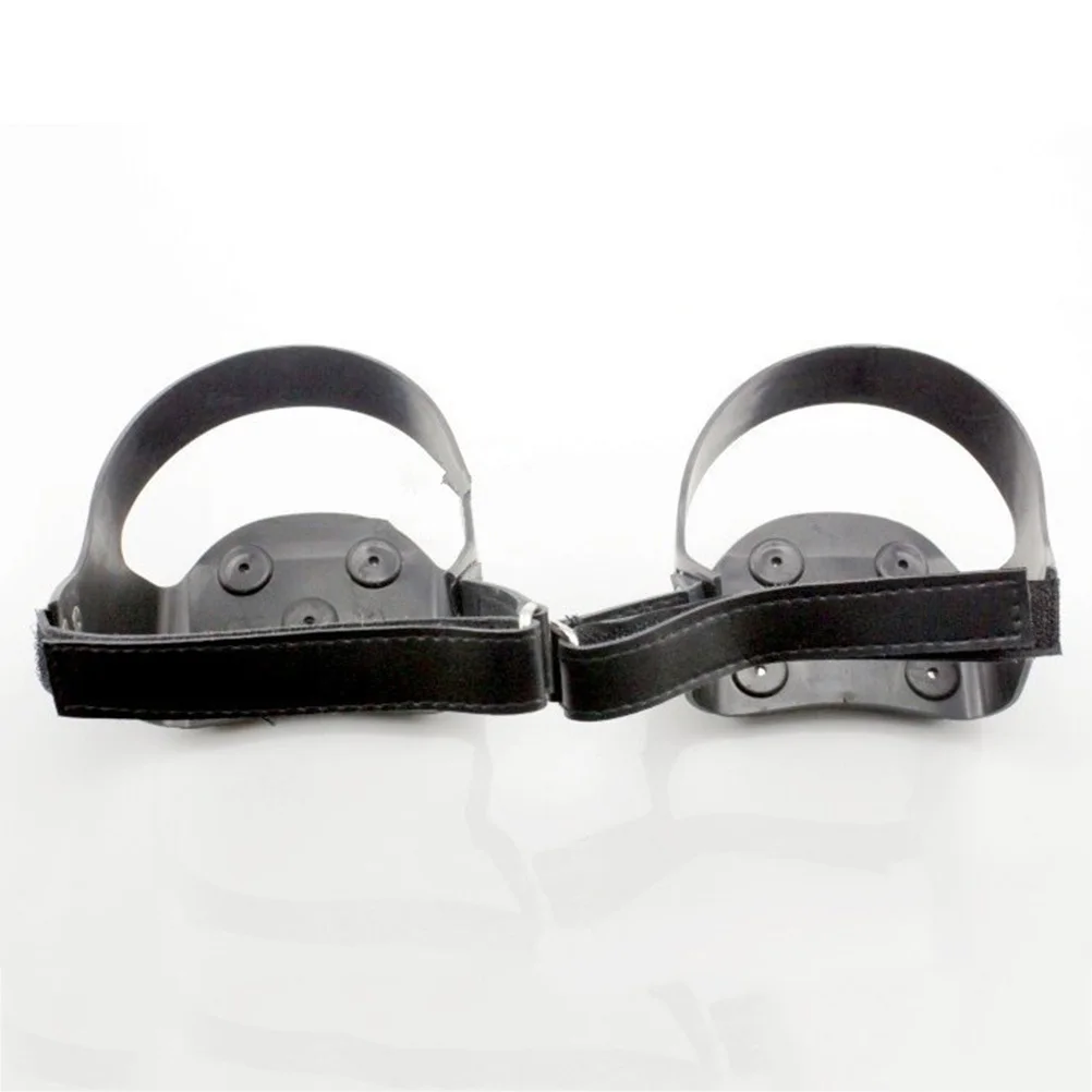 1 Paar Steigeisen, 5 Zähne, rutschfeste Schuhgriffe zum Wandern, Klettern, Bergsteigen, Eisfischen, Schwarz – 42 Silikon