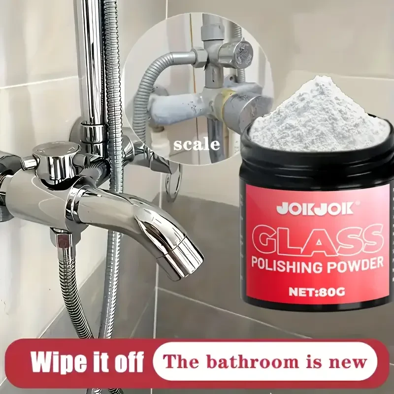 Pemulih Kaca Universal - 80g Bubuk Pemoles Nano, Perbaikan Goresan Efisien, Kejernihan Sempurna untuk Kaca Depan Mobil, Aplikasi