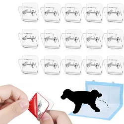 4/6Pcs supporto per tappetino per pipì da parete supporto per tappetino per vasino per cani trasparente supporto per tappetino per cuccioli invisibile clip da parete per Pad appiccicoso per pipì