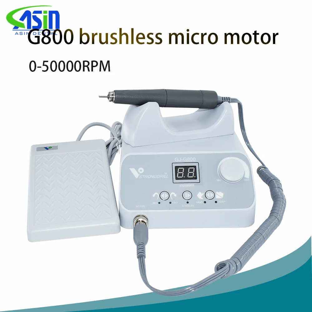 Dental 230W 50000 Rpm Brushless Polishing Machine G800 Drills Machine Nail Jewelry Dental Micromotor Handpieces