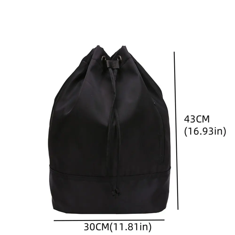 Fashion Unique Backpack Men Metallic Luster Dual Purpose Crossbody Bag Large Capacity Solid Color Bucket Bag Students