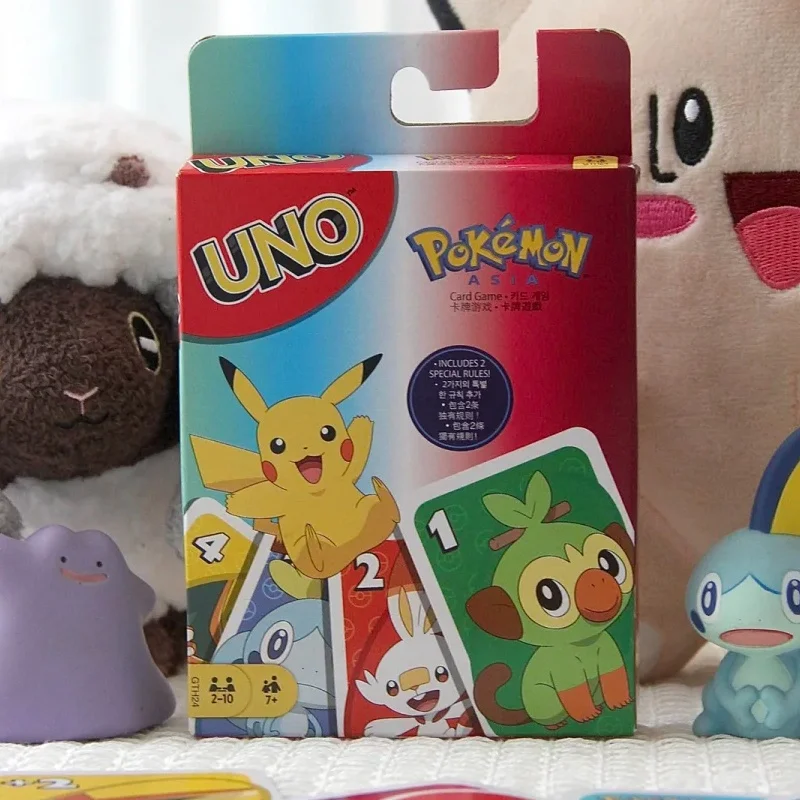 

new UNO card games entertainment parties leisure travel toys Anime Cartoon Pattern Family Funny Pikachu card board games