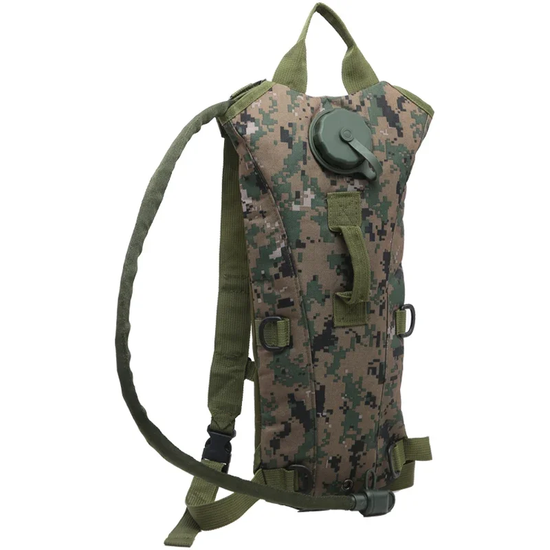 Hydration Backpack with 3 Liter Bladder Military Adjustable Water Backpack Leakproof Lightweight Unisex Tactical Water Bag for H