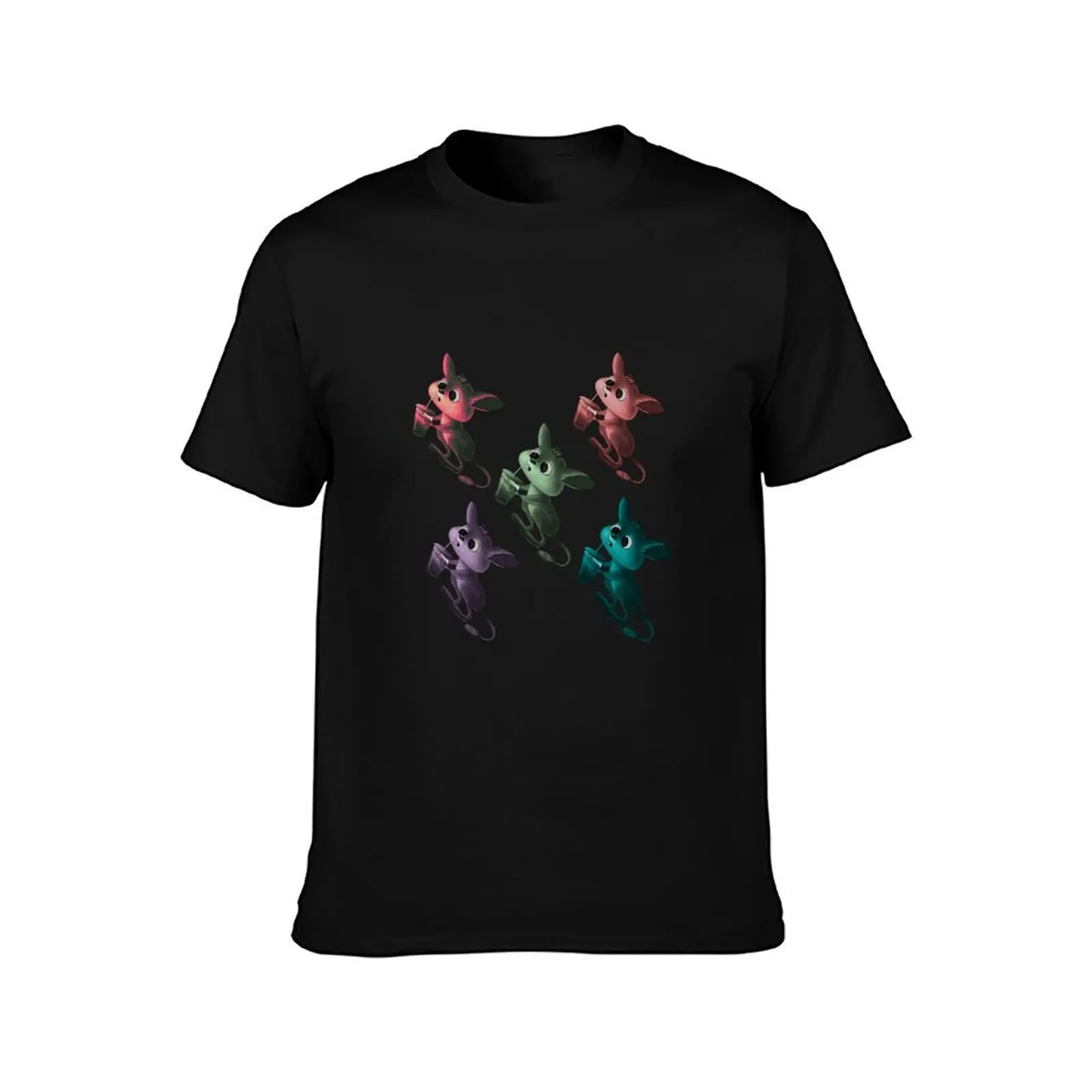 Jerboa with milkshake T-Shirt Simple Line Art Print Tee T-Shirt