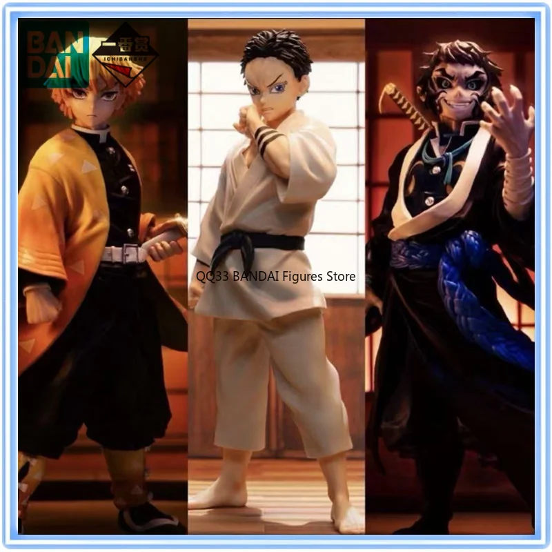 

Bandai Ichiban Kuji Demon Slayer Agatsuma Zenitsu Kaigaku Hakuji Thunder's Brothers MASTERLISE Рисунок Приз Экшн-модель