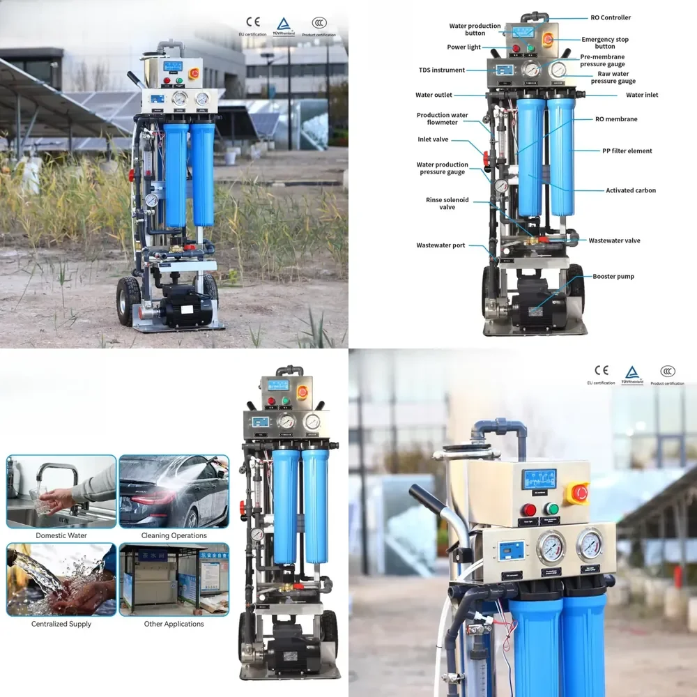 2026 Hot Sale Reverse Osmosis System for Commercial and Industrial Water Treatment 300L 500L Water Purification Machine