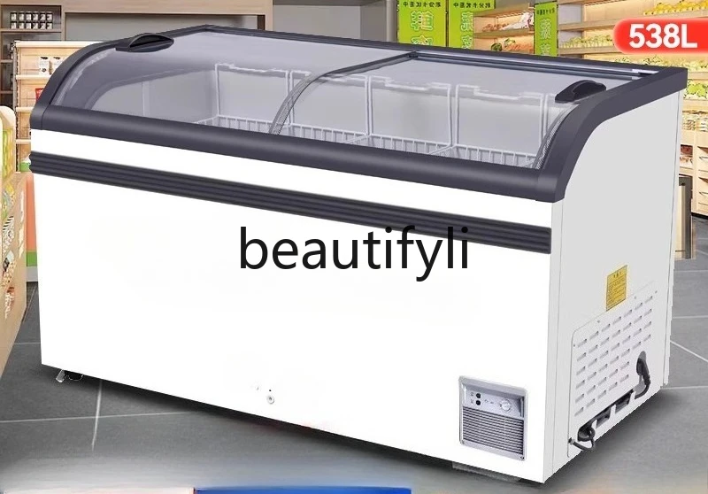 

Display cabinet Commercial freezer Large capacity freezer Super horizontal combination