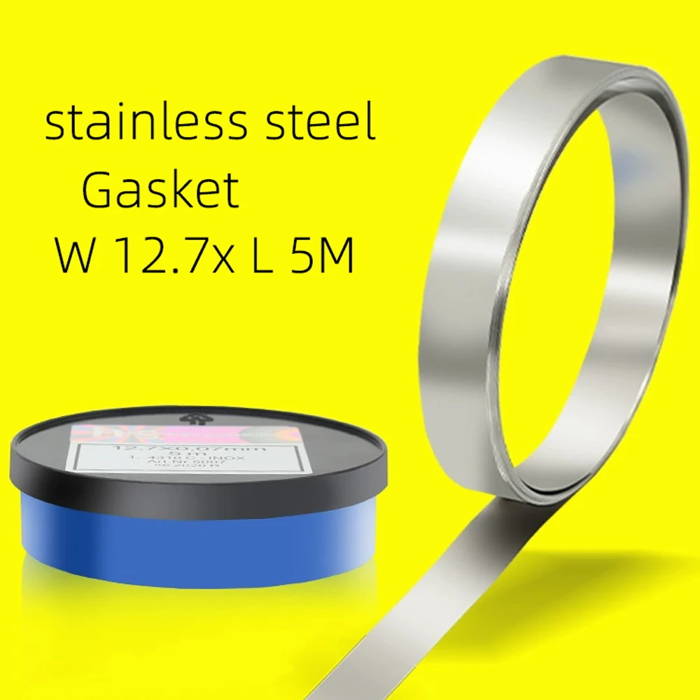 Stainless steel gap sheet mold precision gasket 12.7mm H+S silicon steel sheet feeler gauge adjustment gasket 5M