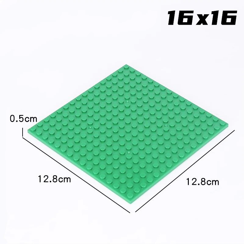 Rainbow Pig MOC Particles 91405 Plate 16x16 for Building Blocks DIY Compatible Assembles Story Educational High-Tech Spare Toys