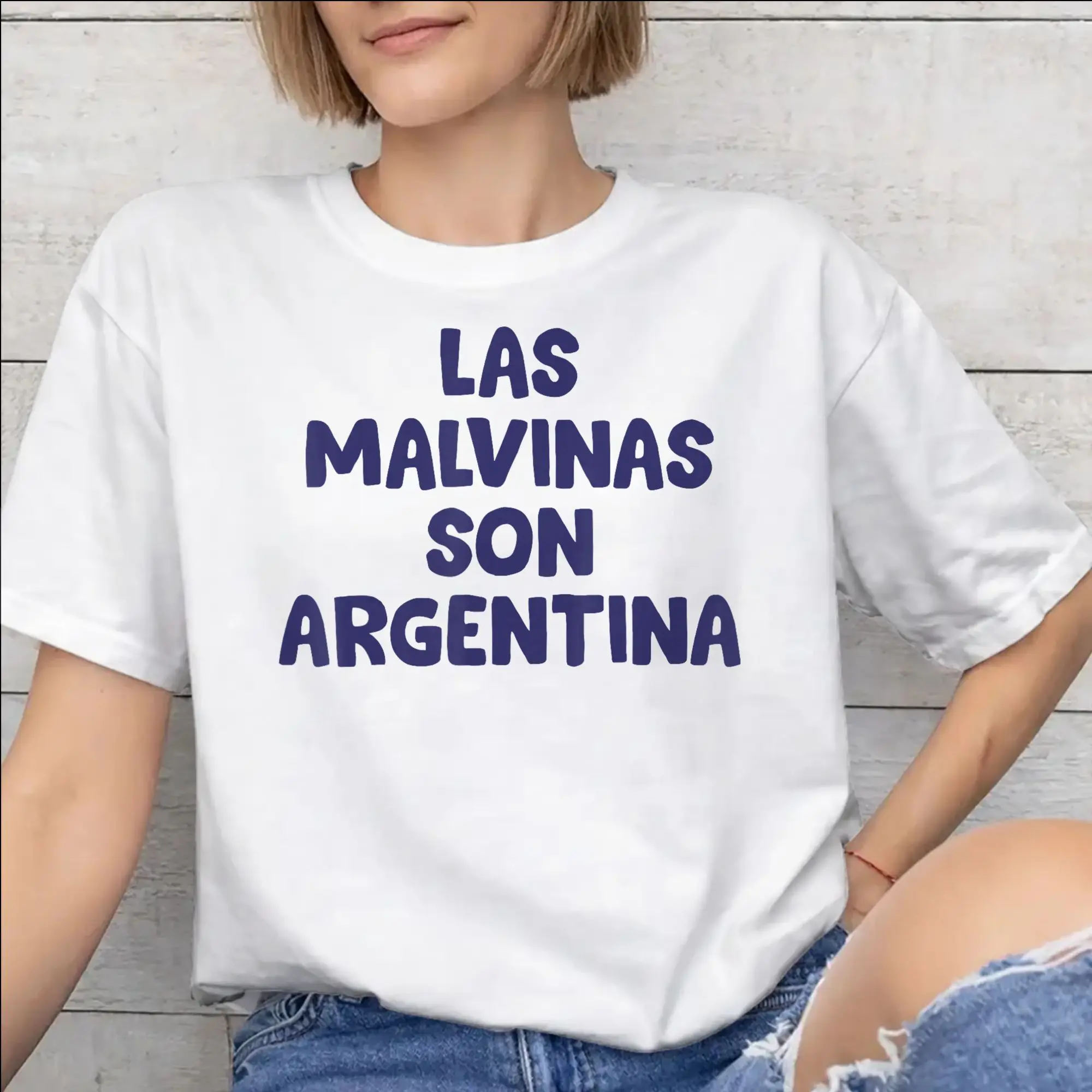 Las Malvinas Son Argentinas Graphic Printed T Shirt for Men Women  Cotton  Tee Shirt Clothes
