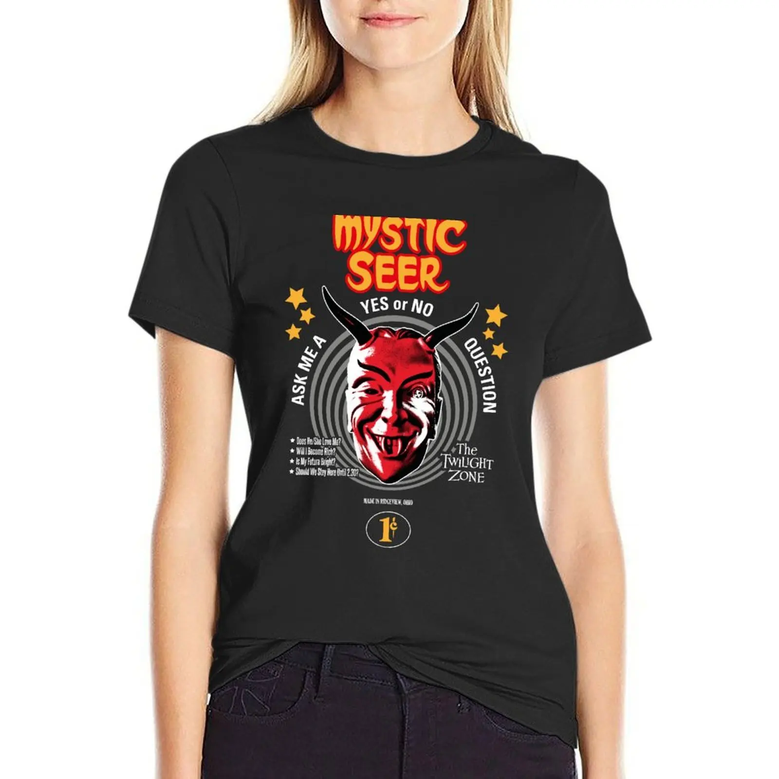 Twilight Zone Mystic Seer T-Shirt customizeds funnys cute tops lady clothes Women's tops