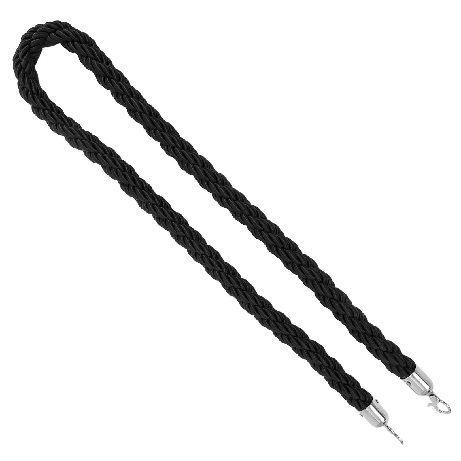 Barrera de cuerda de aislamiento, cuerda trenzada trenzada, Control de multitudes, divisor de cola, poste, cinta de seguridad para eventos de Hotel, rojo y blanco