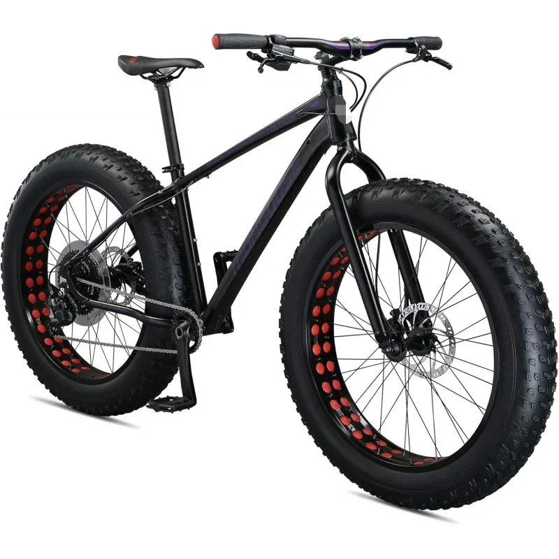 AQMongoose Argus Sport Men and Women Fat Tire Mountain Bike,26-Inch Wheels,Tectonic T2 Adult Frame,Hydraulic Disc Brakes