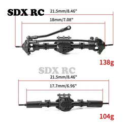 2pcs Front and Rear Straight Complete Axle for Axial SCX10 II 90046 1/10 RC Crawler Car Upgrade Parts