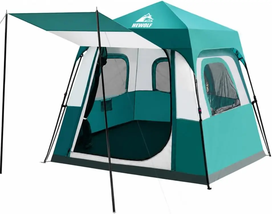 Instant Tent for 4-6 Person Camping, Waterproof Easy Pop Up Tent Sets Up in 60 Seconds for Family Outdoor Hiking & Backpacking