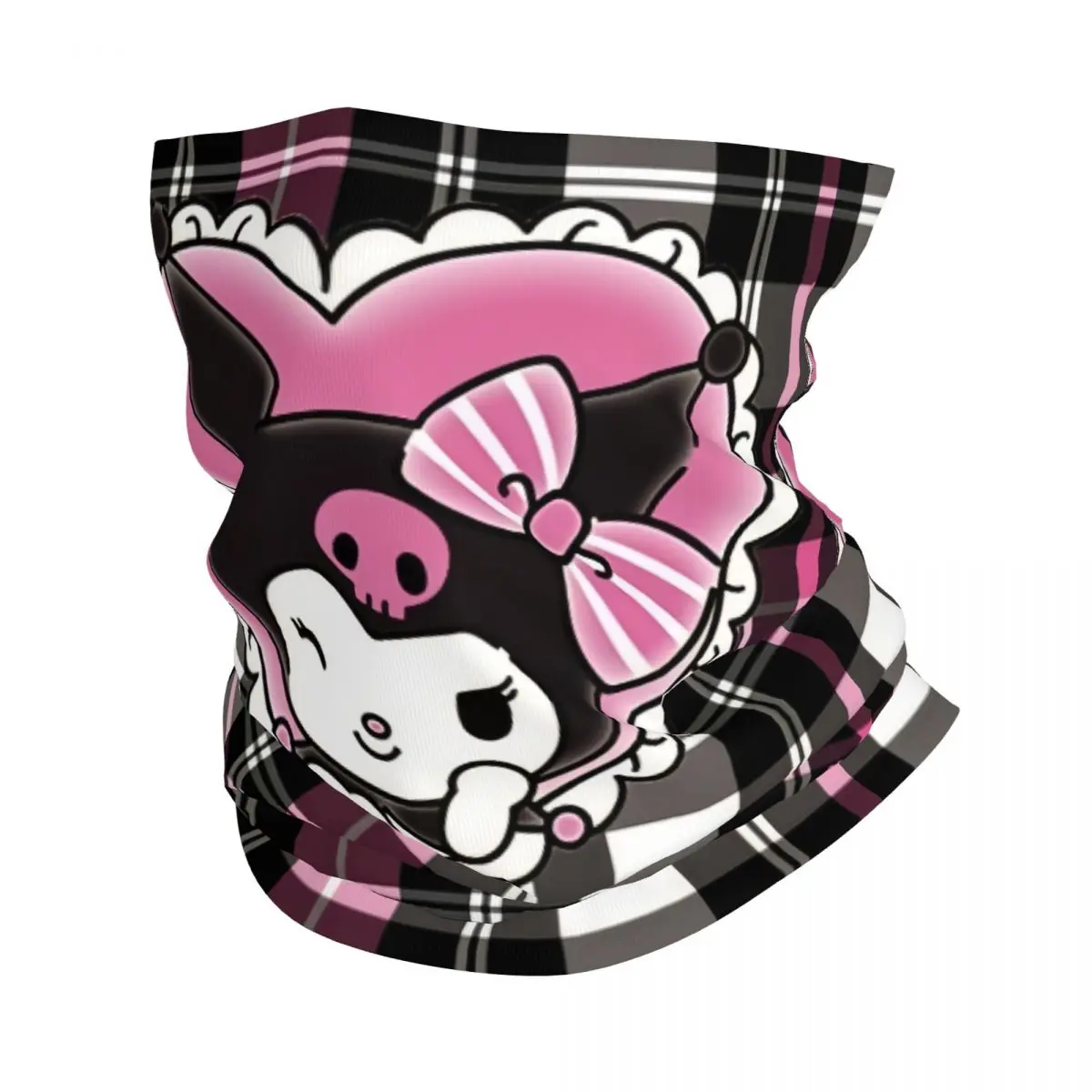

Пользовательские Kuromi Sanrio аниме бандана, гетры для пеших прогулок, бега, мужчин и женщин, шарф, Балаклава, теплая