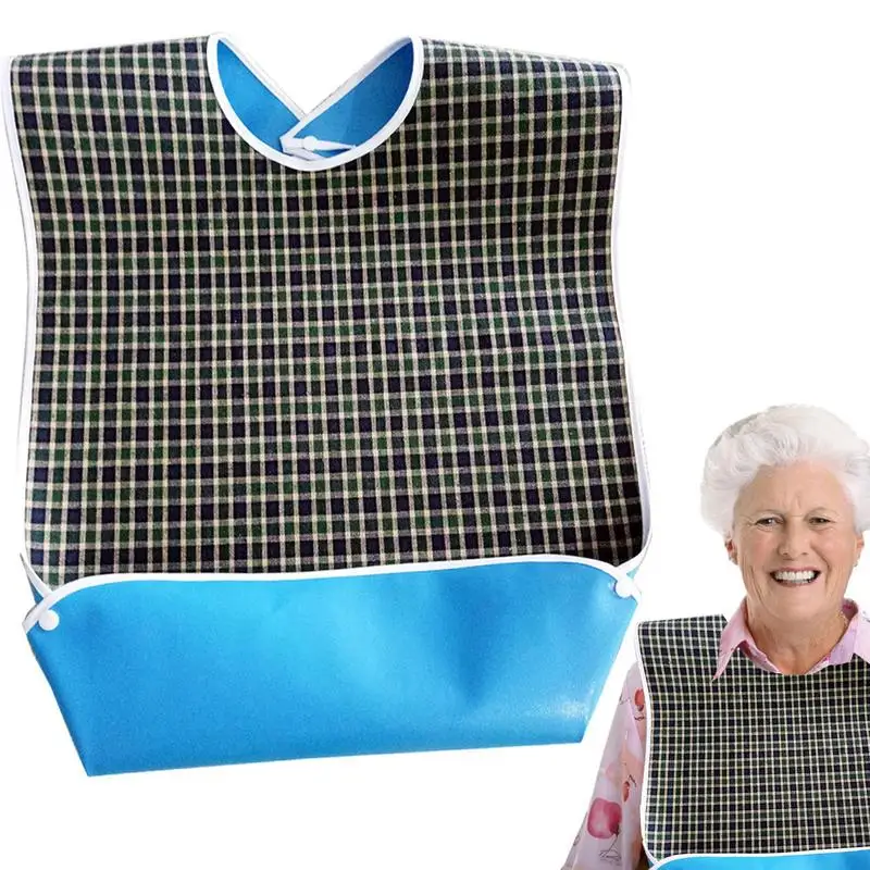 Waterproof Adult Mealtime Anti-oil Adult Bib Protector Disability Aid Apron Senior Citizen Aid Aprons