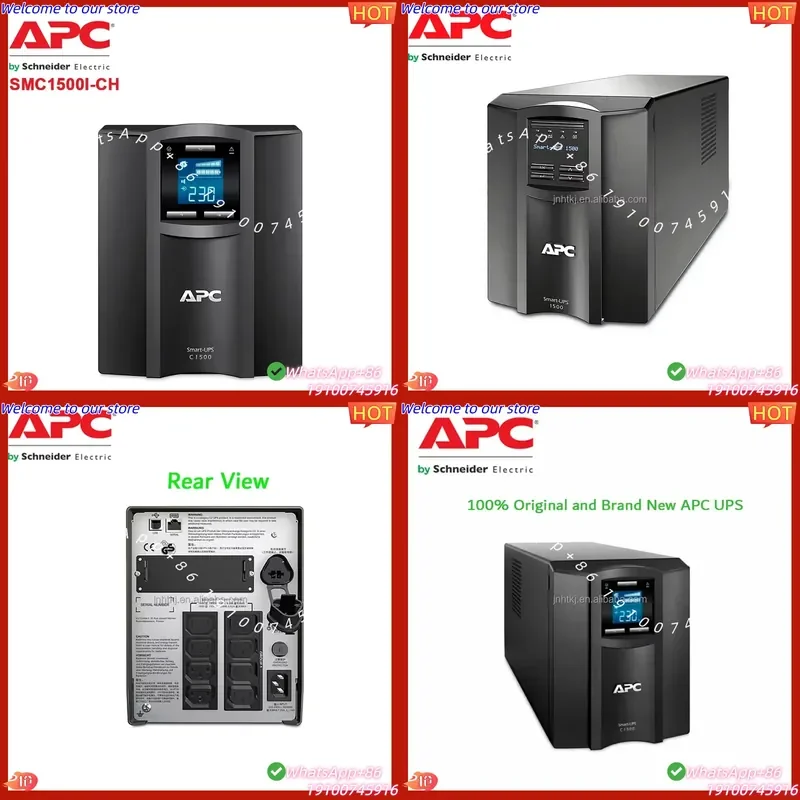 Certificado CE y Nuevo UPS en Línea APC SMC1500I-CH, UPS Inteligente Interactivo en Línea APC de 1500 VA/900 W con Funciones Integradas