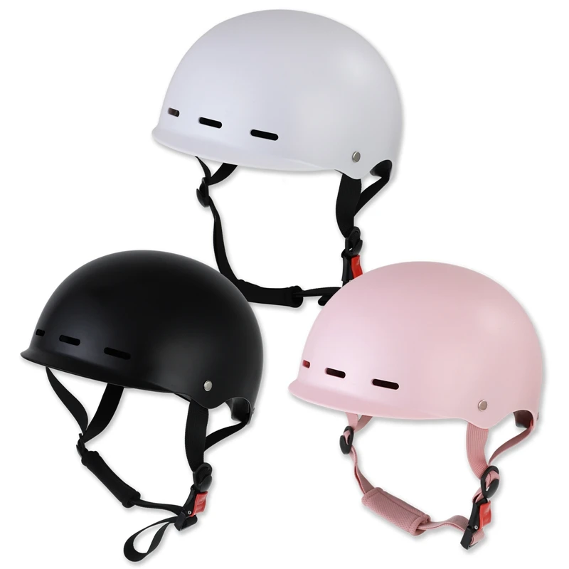 1PC New Helmet Adjustable Male And Female Summer Riding Half Helmet Four Seasons Universal Electric Car Brim Type Safety Helmets