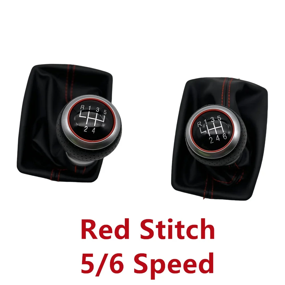 

Высококачественная автомобильная ручка переключения передач 5/6 скоростей, кожаные чехлы для Audi A4 S4 B8 8K A5 8T Q5 8R S Line 2007-2015