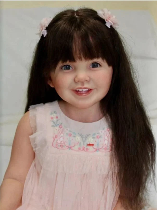 42inch Delphi Artist Painted Reborn Baby Doll with Rooted Hair Cloth Body Toy Toddler Gir